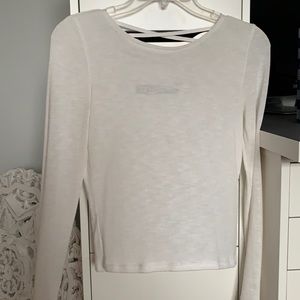 cropped white sweater